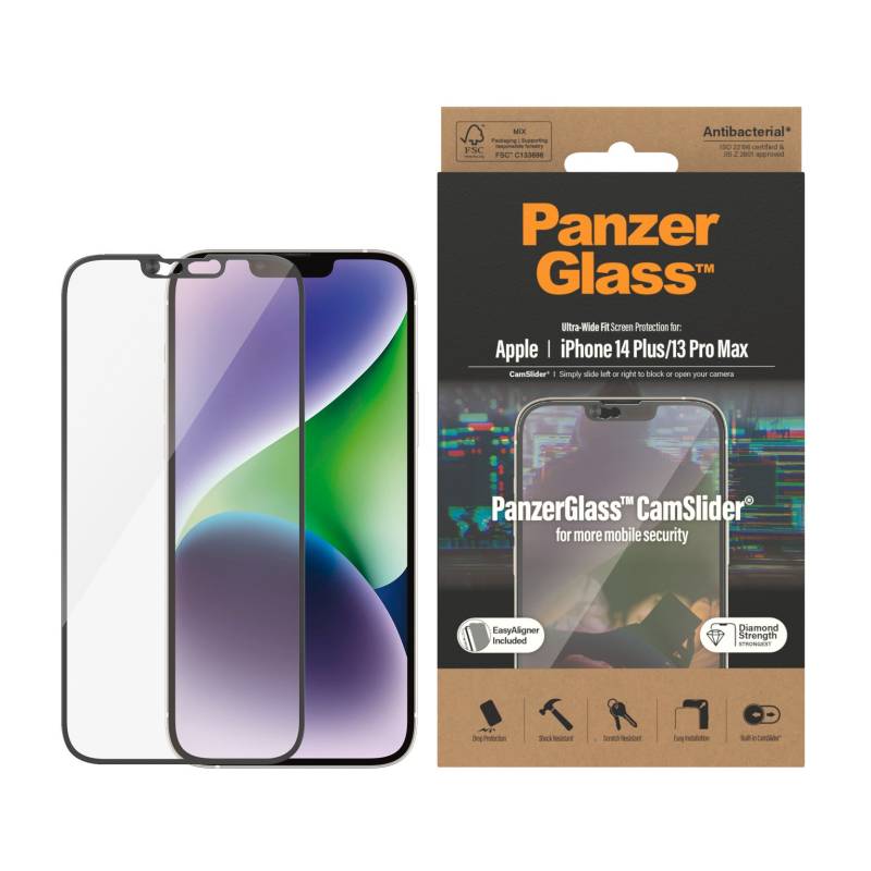 PanzerGlass Displayschutzglas »Ultrawide CamsliderAB - iPhone 14 Plus/13ProMax«, für iPhone 14 Plus von PanzerGlass