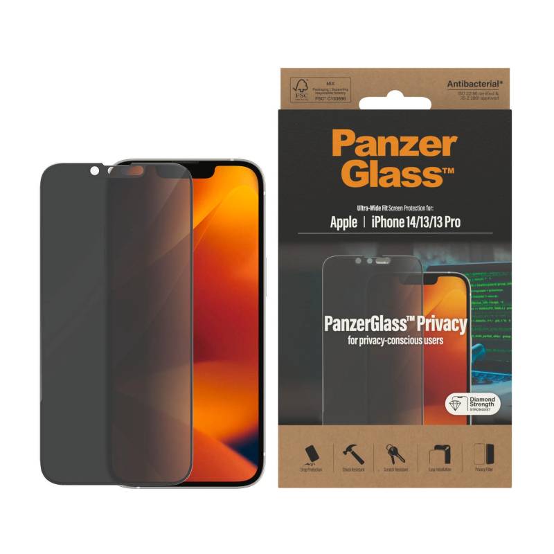 PanzerGlass Displayschutzglas »iPhone 14/13/13 Pro Ultrawide Privacy AB« von PanzerGlass