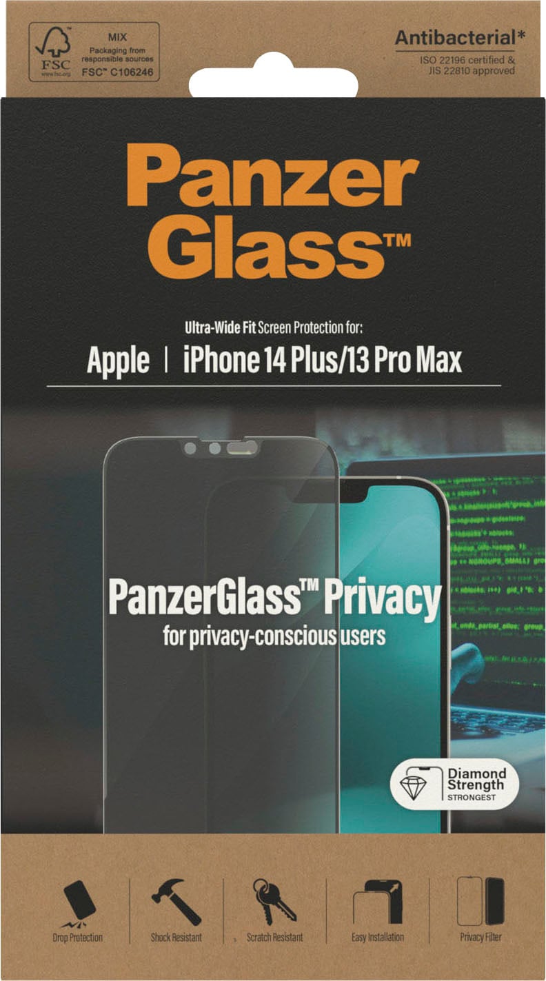 PanzerGlass Displayschutzglas »iPhone 14 Plus/13 Pro Max Ultrawide Privacy AB« von PanzerGlass