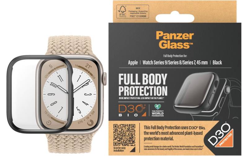 PanzerGlass Schutzfolie »Full Body Apple Watch 2023 Series 9 45 mm Tansparent«, (1 St.) von PanzerGlass