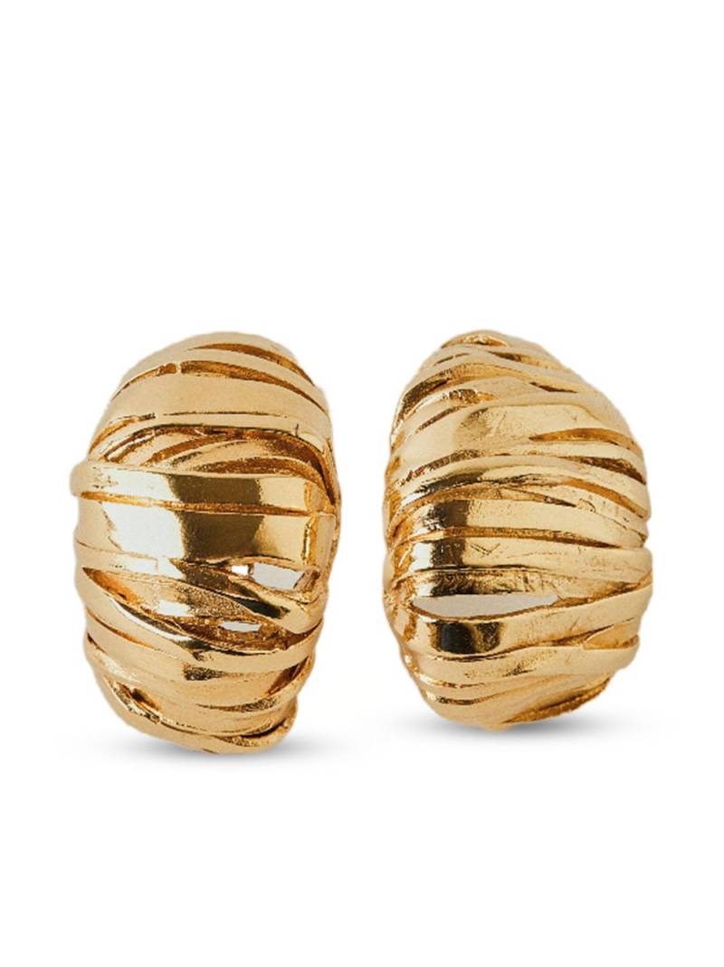 Paola Sighinolfi Blass chunky textured earrings - Gold von Paola Sighinolfi