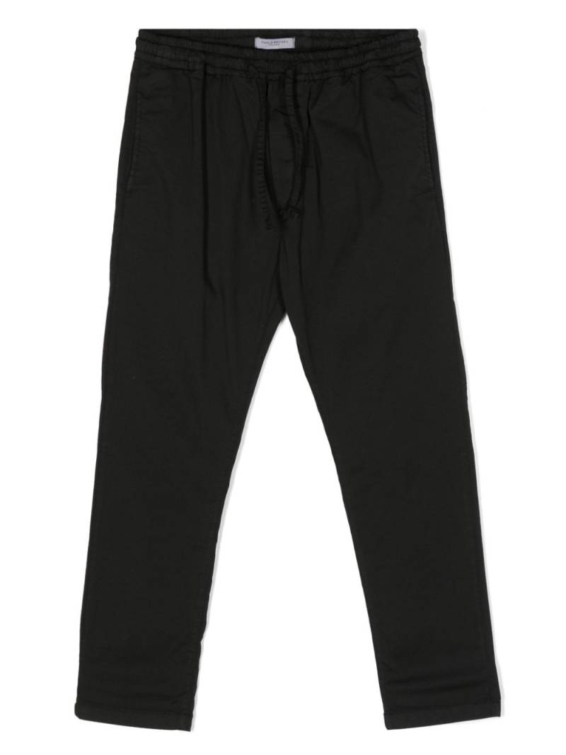 Paolo Pecora Kids drawstring-fastening trousers - Black von Paolo Pecora Kids