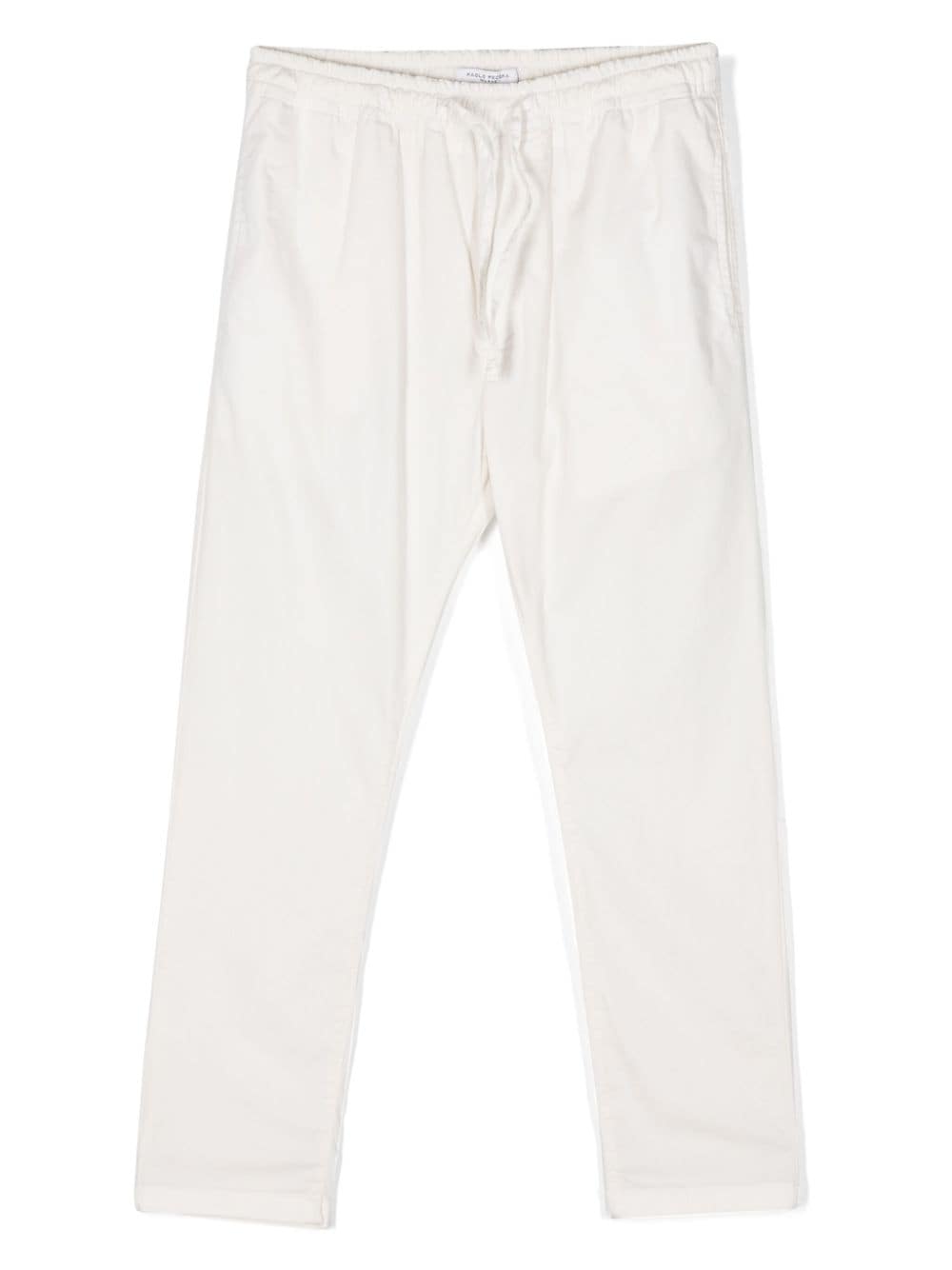 Paolo Pecora Kids drawstring-fastening trousers - White von Paolo Pecora Kids