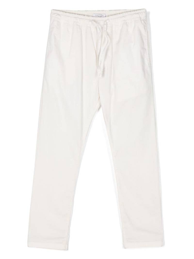 Paolo Pecora Kids drawstring-fastening trousers - White von Paolo Pecora Kids