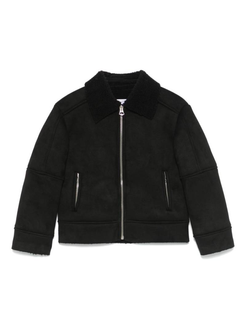 Paolo Pecora Kids faux-suede jacket - Black von Paolo Pecora Kids