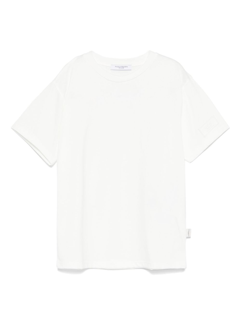 Paolo Pecora Kids logo-patch T-shirt - White von Paolo Pecora Kids