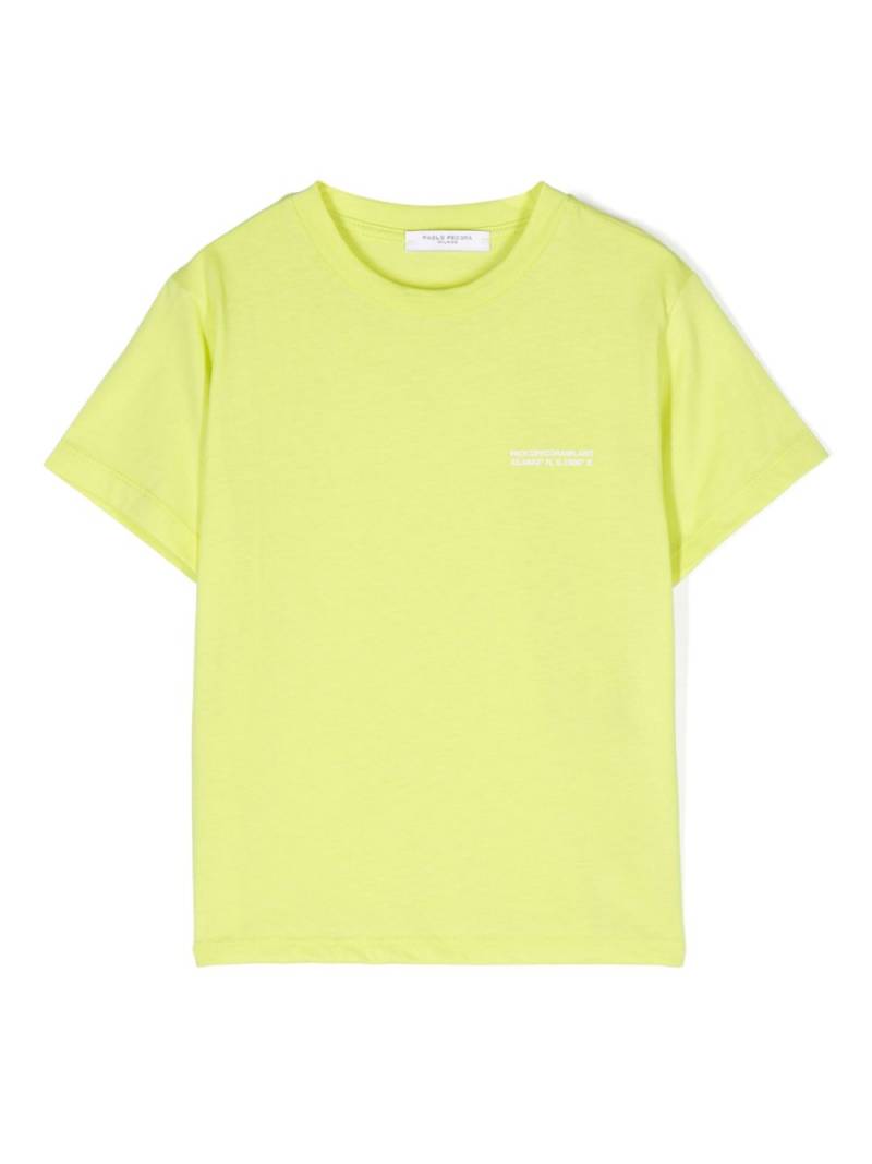 Paolo Pecora Kids logo-print cotton T-shirt - Green von Paolo Pecora Kids