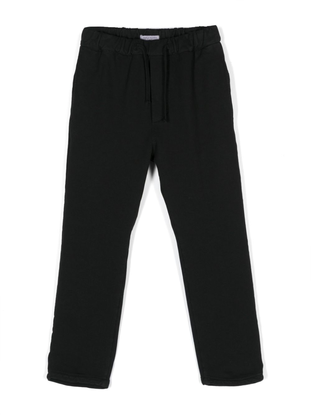 Paolo Pecora Kids logo-tag trousers - Black von Paolo Pecora Kids