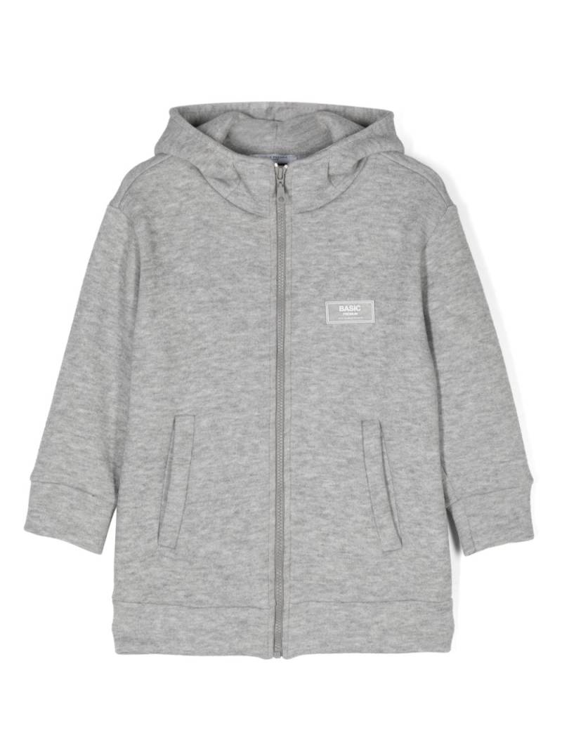 Paolo Pecora Kids mélange-effect hoodie - Grey von Paolo Pecora Kids