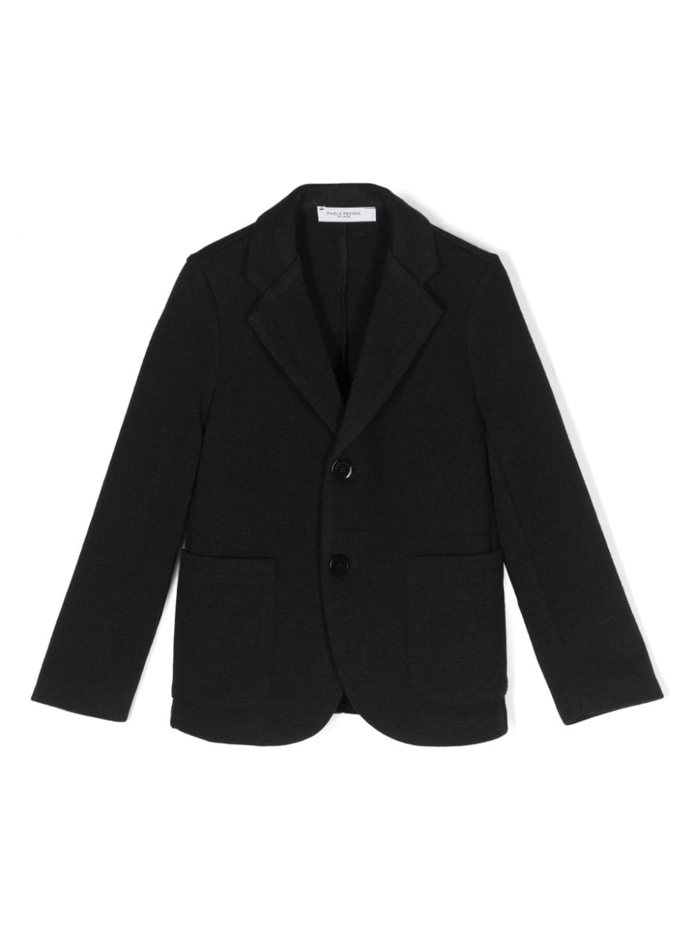 Paolo Pecora Kids notched-lapel single-breasted blazer - Black von Paolo Pecora Kids