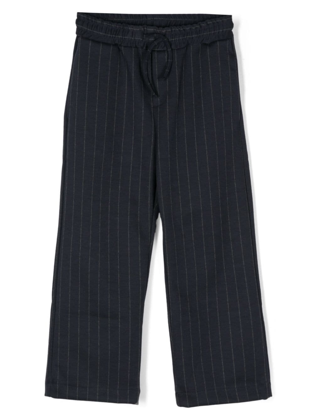 Paolo Pecora Kids pinstriped trousers - Blue von Paolo Pecora Kids