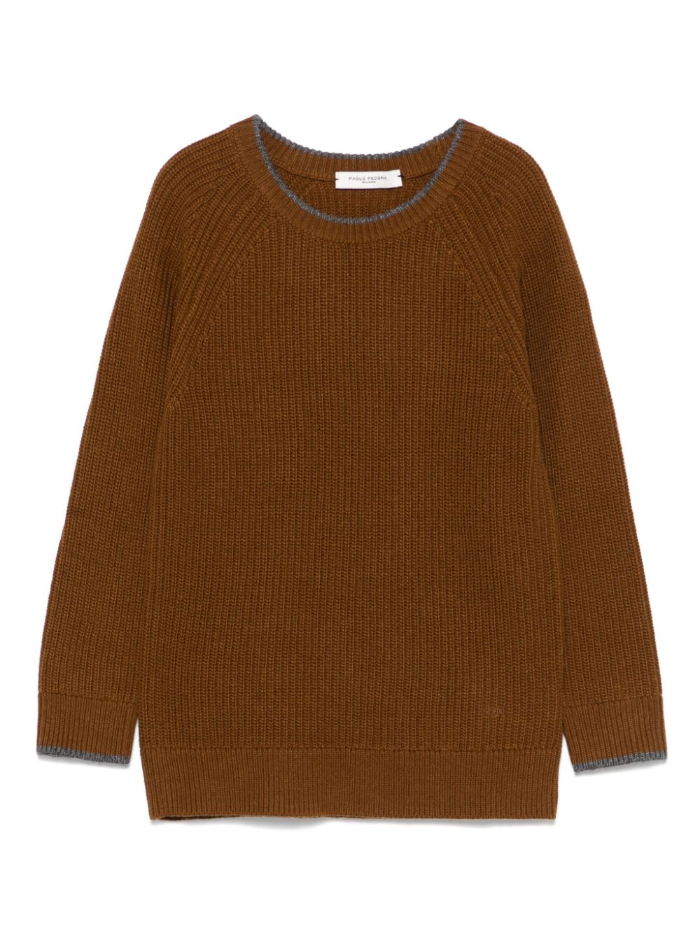 Paolo Pecora Kids ribbed sweater - Brown von Paolo Pecora Kids