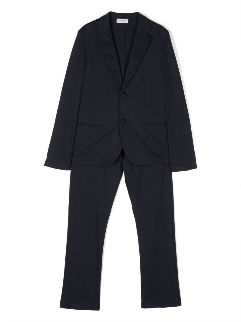 Paolo Pecora Kids single-breasted two-piece suit - Blue von Paolo Pecora Kids