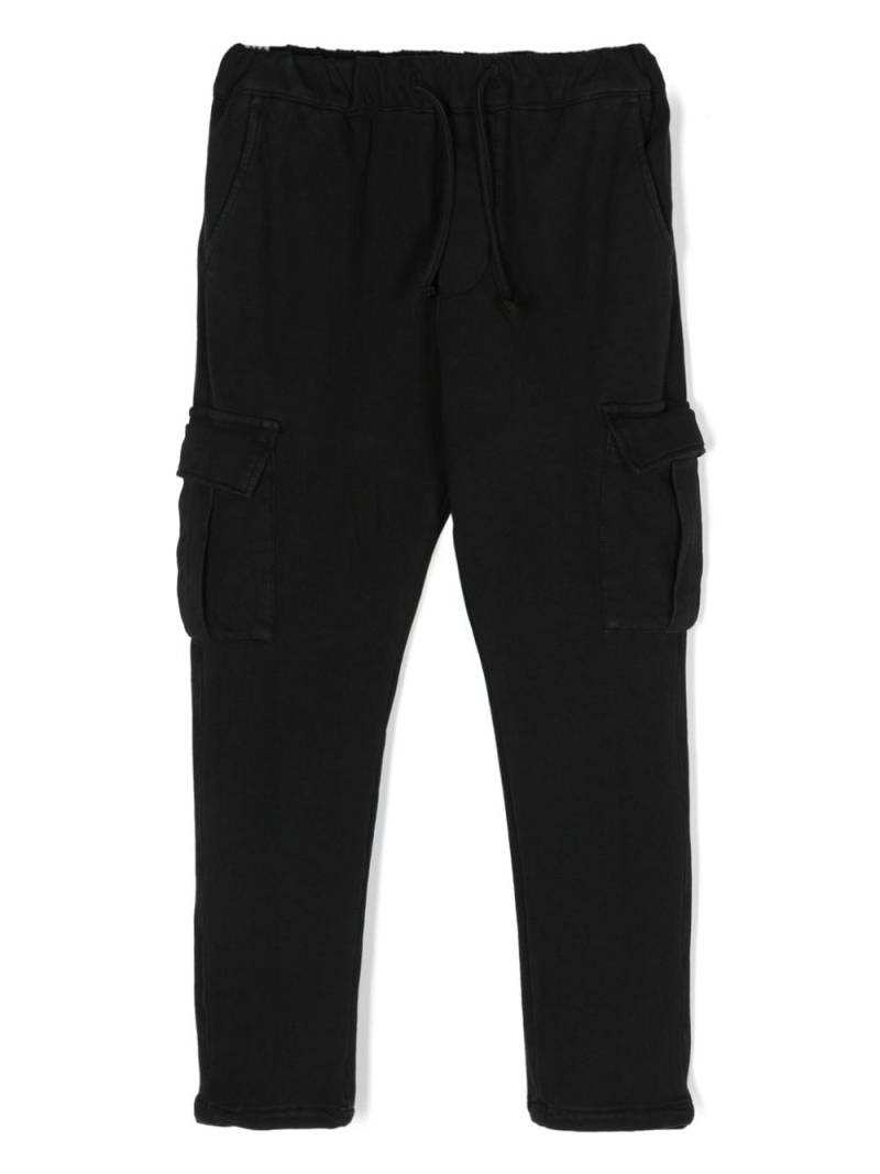 Paolo Pecora Kids stretch-cotton cargo trousers - Black von Paolo Pecora Kids