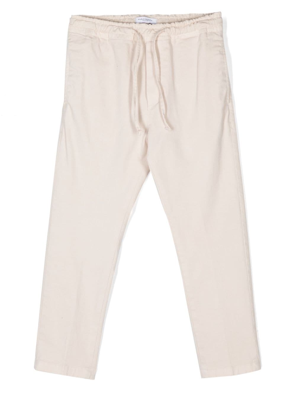 Paolo Pecora Kids tapered trousers - Neutrals von Paolo Pecora Kids