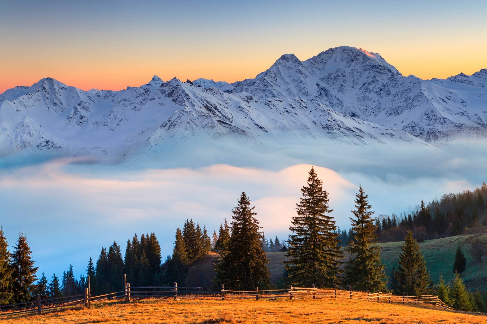 Papermoon Fototapete »ALPENLANDSCHAFT« von Papermoon