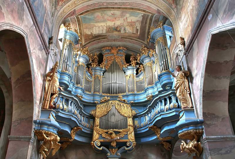 Papermoon Fototapete »ARCHITEKTUR-KATHEDRALE BAROQUE FASSADE ORGAN KIRCHE« von Papermoon