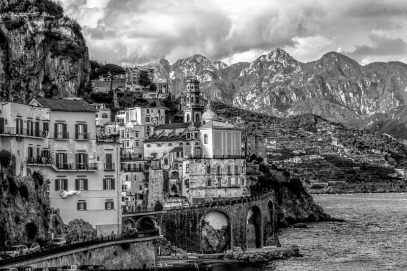 Papermoon Fototapete »ATRANI AMALFI-ITALIEN RETRO« von Papermoon