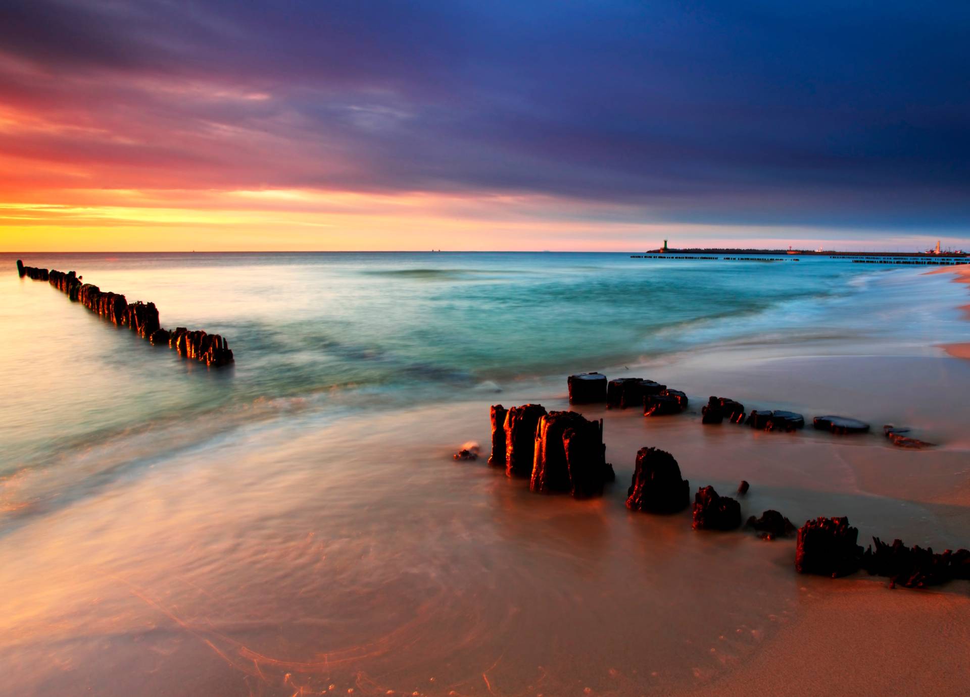 Papermoon Fototapete »Baltic Beach Sunrise« Papermoon Fototapete »Baltic Beach Sunrise« von Papermoon