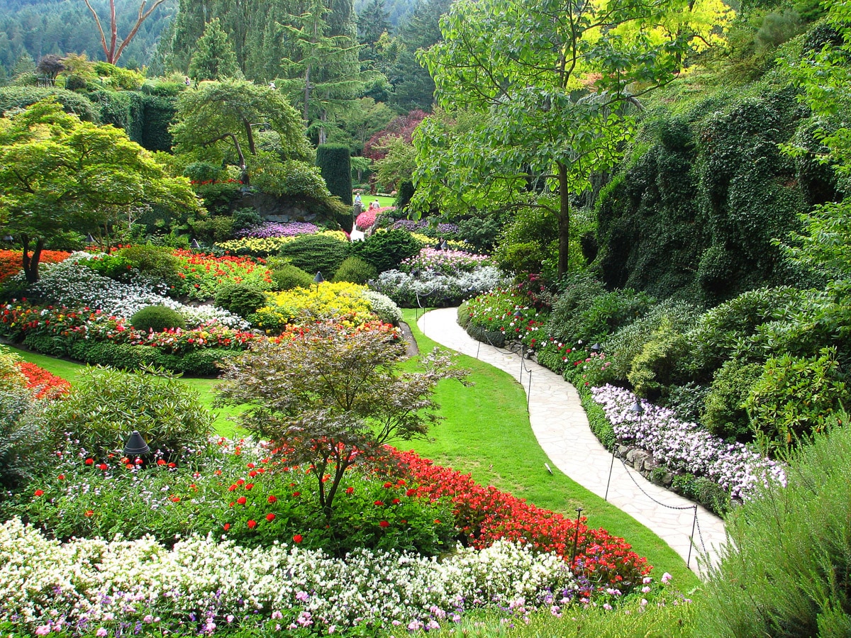 Papermoon Fototapete »Butchart Gardens« Papermoon Fototapete »Butchart Gardens« von Papermoon