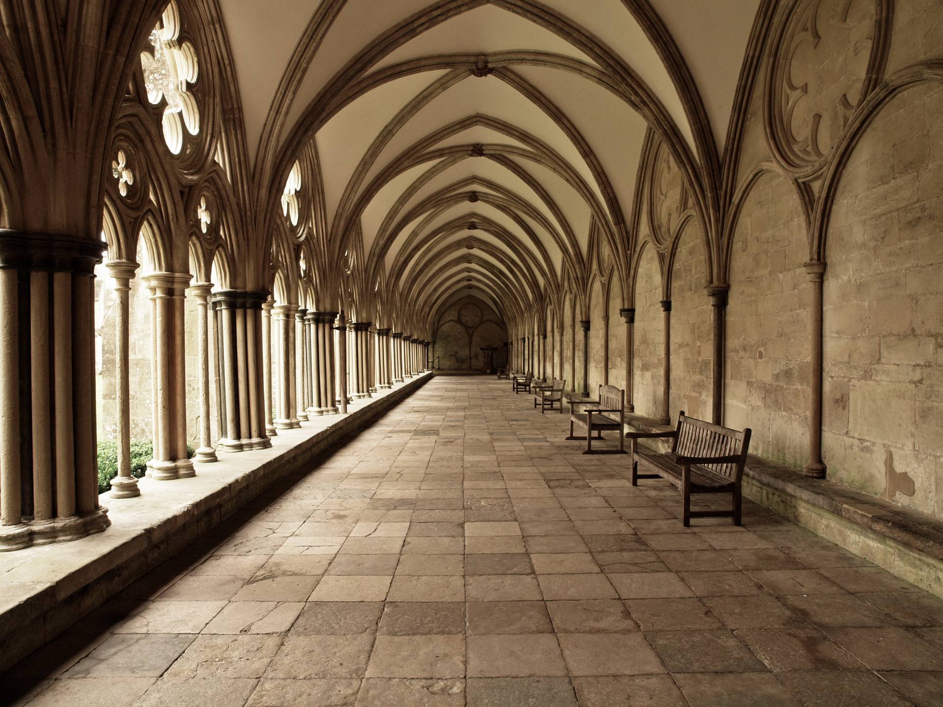 Papermoon Fototapete »Cathedral Archway« von Papermoon