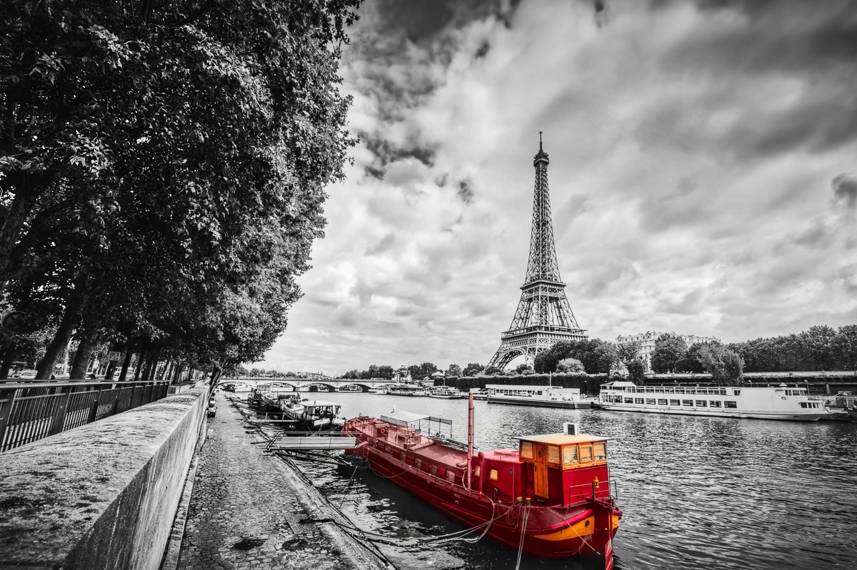 Papermoon Fototapete »Eiffelturm Seine« Papermoon Fototapete »Eiffelturm Seine« von Papermoon