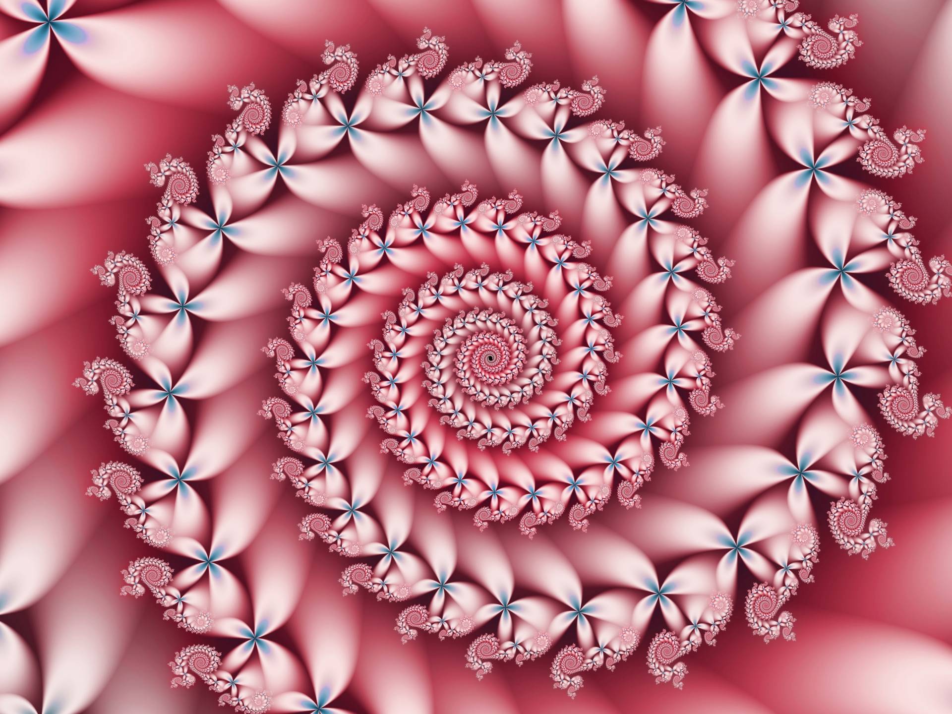 Papermoon Fototapete »FRACTAL SPIRALE-ABSTRAKT DESIGN MUSTER DEKOR FANTASIE« von Papermoon