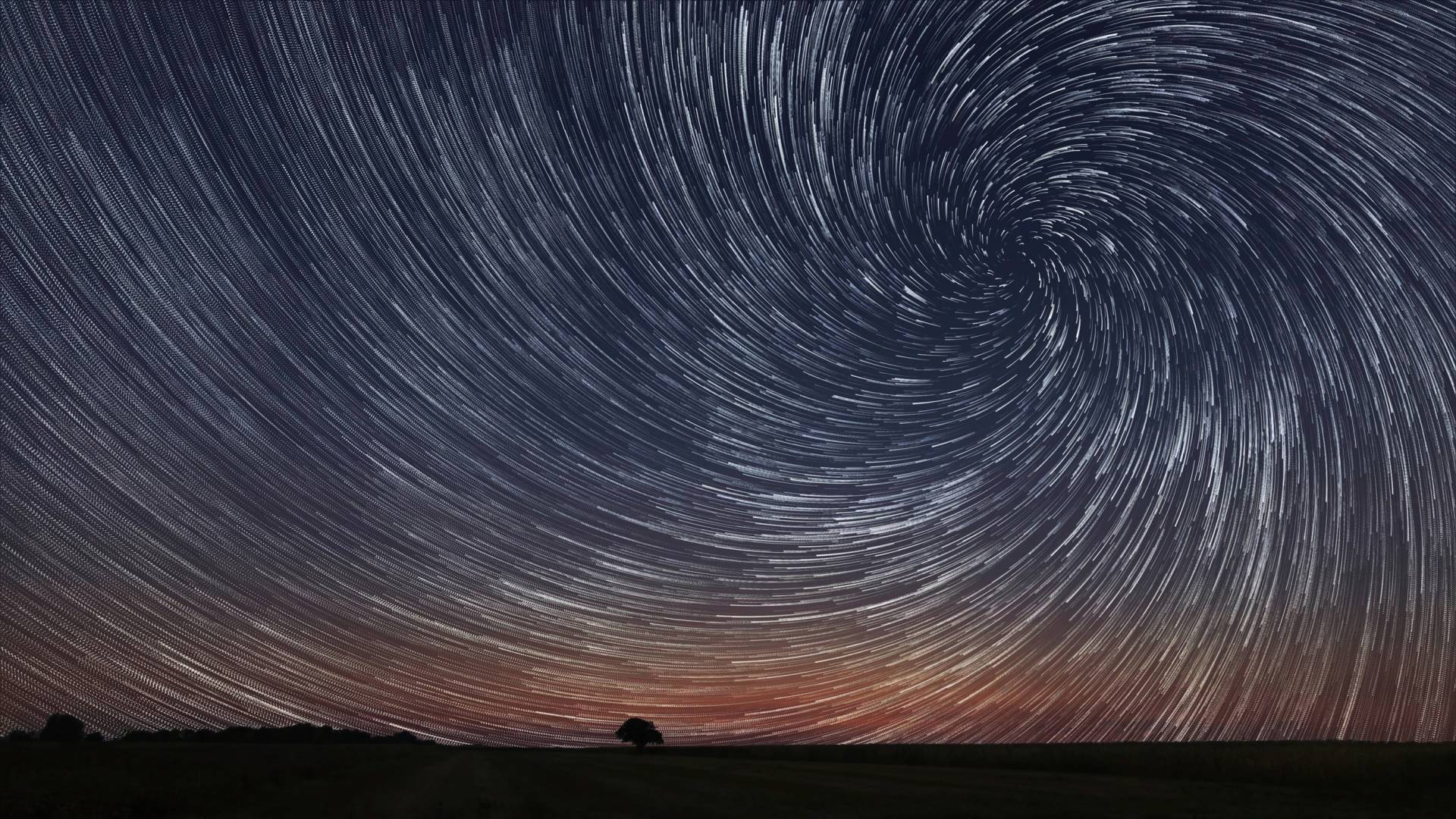 Papermoon Fototapete »GEWUNDENER STERN-BAUM HIMMEL ABSTRAKT MUSTER FANTASIE« von Papermoon