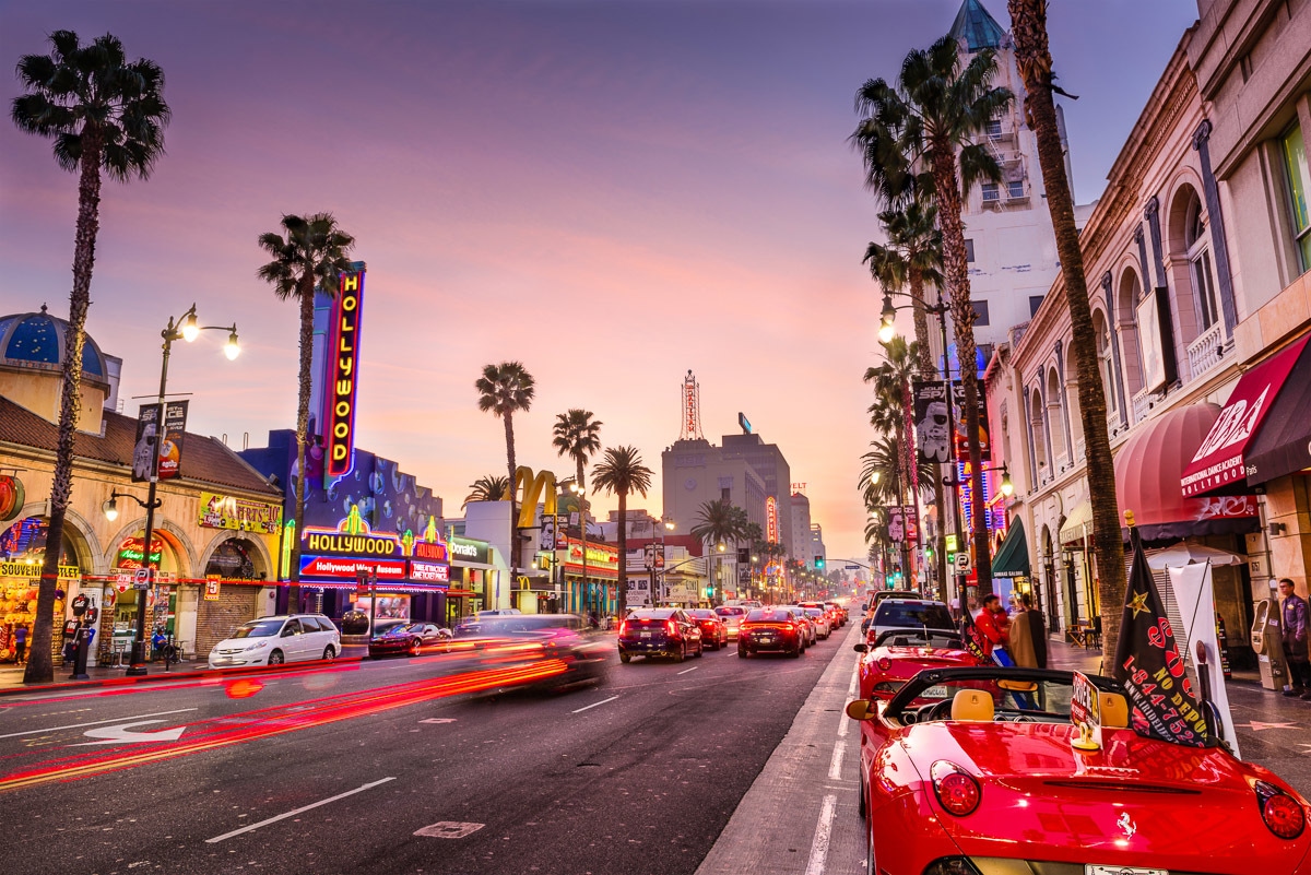 Papermoon Fototapete »Hollywood Boulevard« Papermoon Fototapete »Hollywood Boulevard« von Papermoon