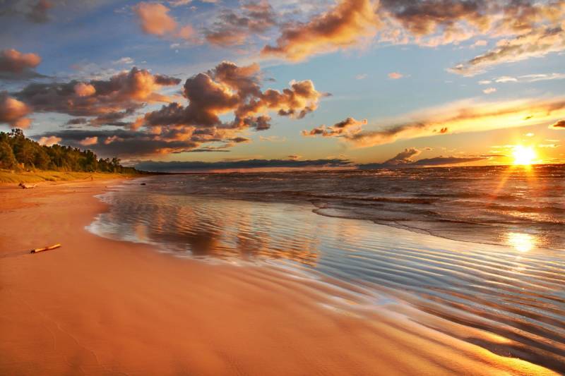 Papermoon Fototapete »Lake Huron Dunes« von Papermoon