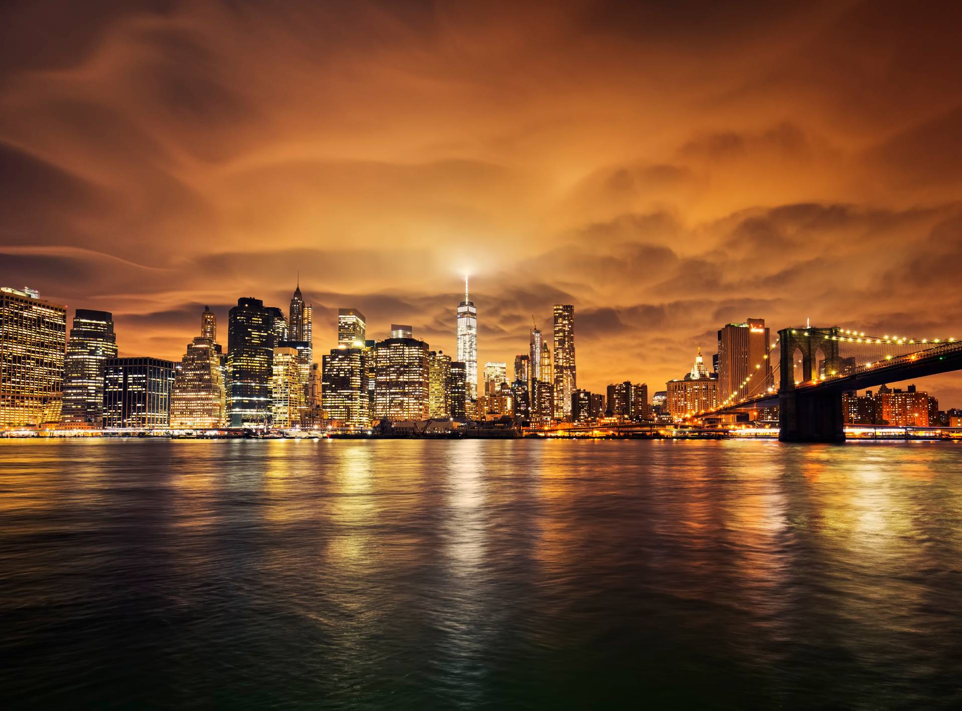 Papermoon Fototapete »Manhattan at Sunset« Papermoon Fototapete »Manhattan at Sunset« von Papermoon