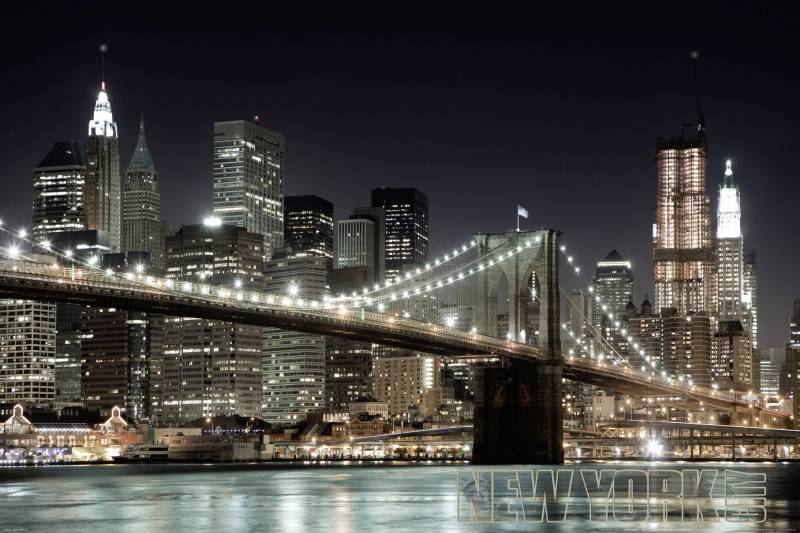 Papermoon Fototapete »Manhatten Bridge« von Papermoon