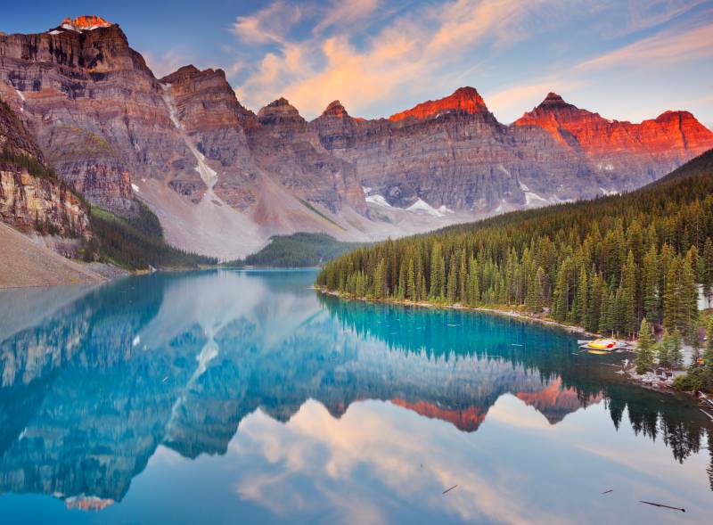 Papermoon Fototapete »Moraine Lake Sunrise« von Papermoon