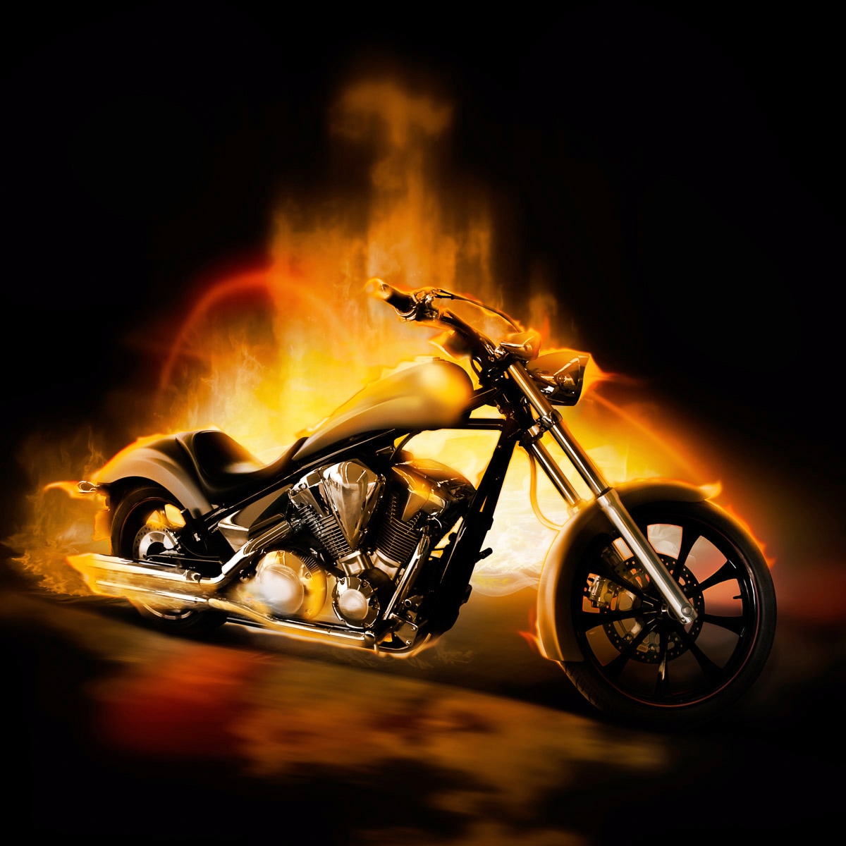 Papermoon Fototapete »Motorrad« von Papermoon