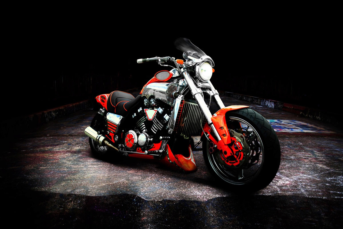 Papermoon Fototapete »Motorrad« von Papermoon