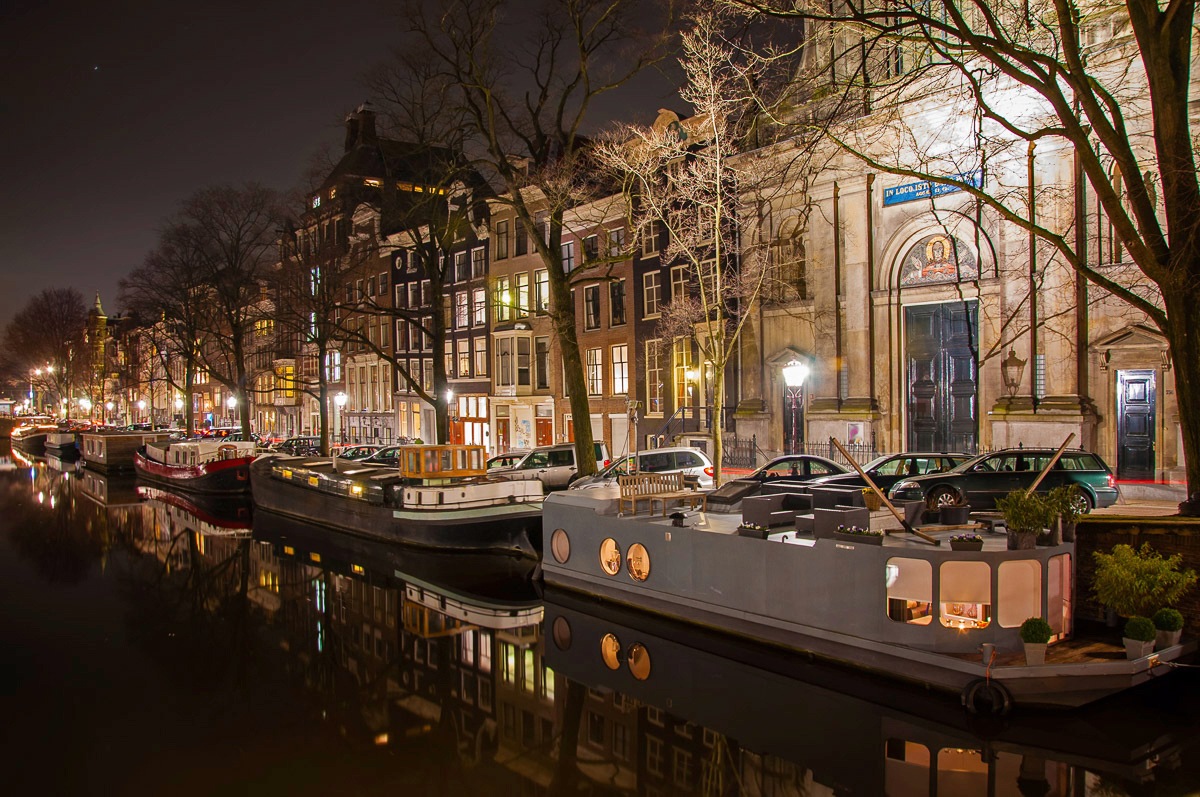 Papermoon Fototapete »Nacht in Amsterdam« Papermoon Fototapete »Nacht in Amsterdam« von Papermoon