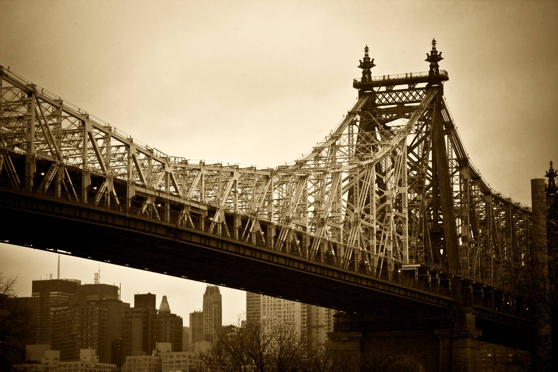 Papermoon Fototapete »New York Bridge« von Papermoon