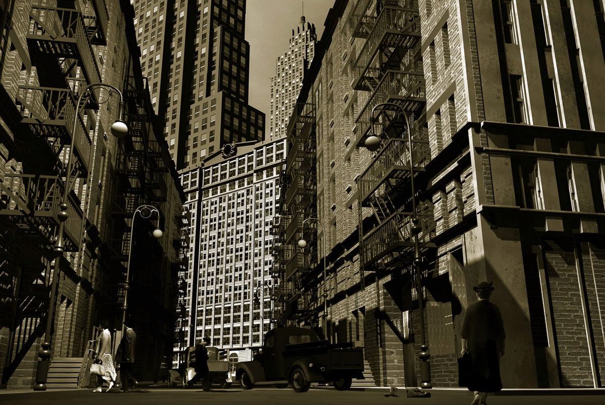 Papermoon Fototapete »New York Schwarz & Weiss« von Papermoon