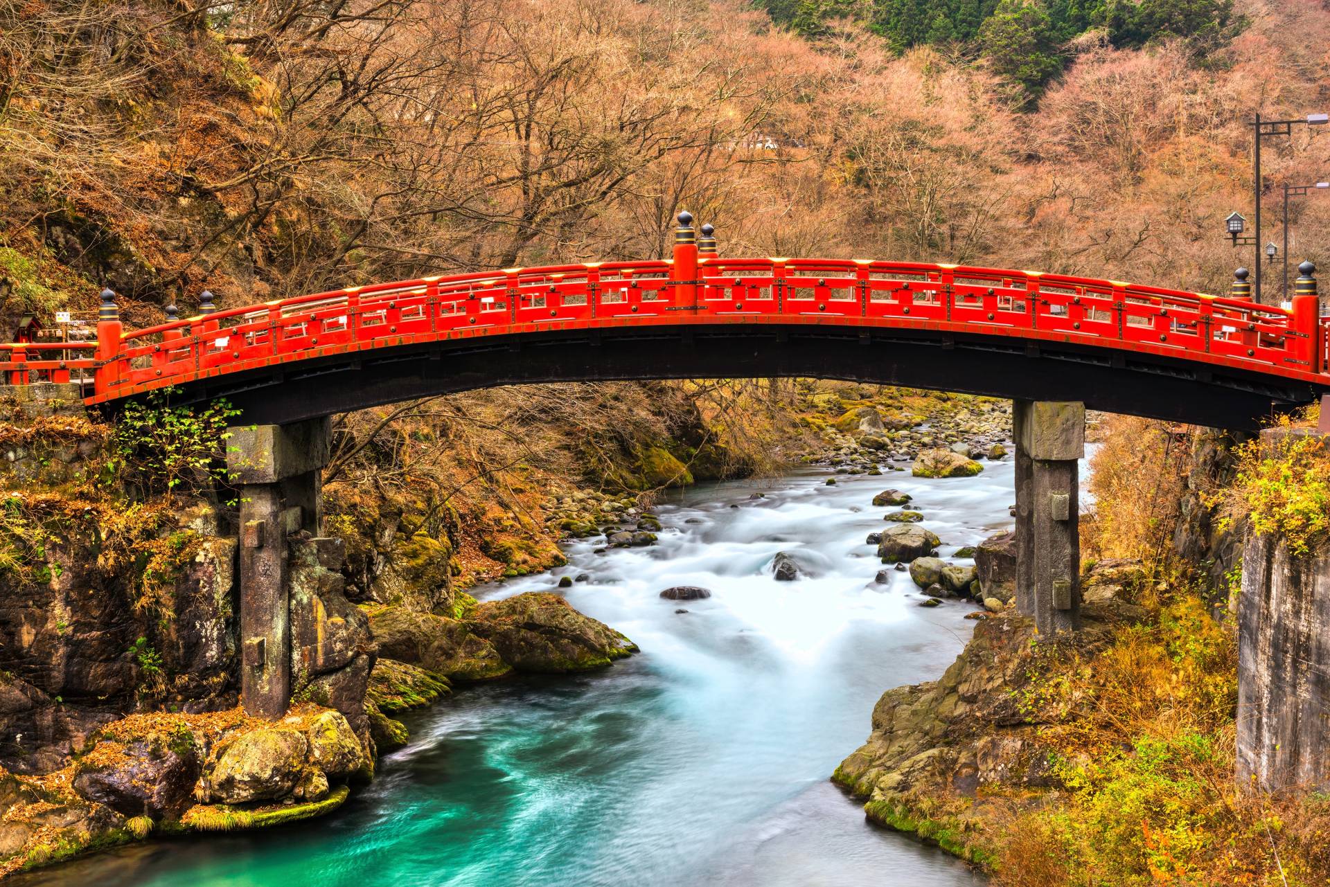 Papermoon Fototapete »Nikko Sacred Shinkyo Bridge« von Papermoon