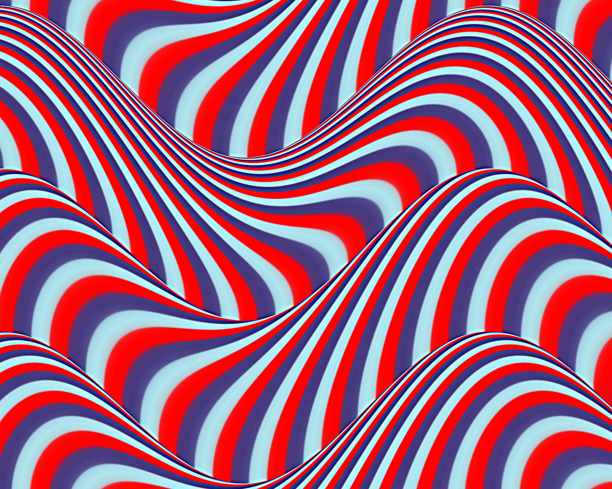 Papermoon Fototapete »Op Art Fliessende Streifen« Papermoon Fototapete »Op Art Fliessende Streifen« von Papermoon