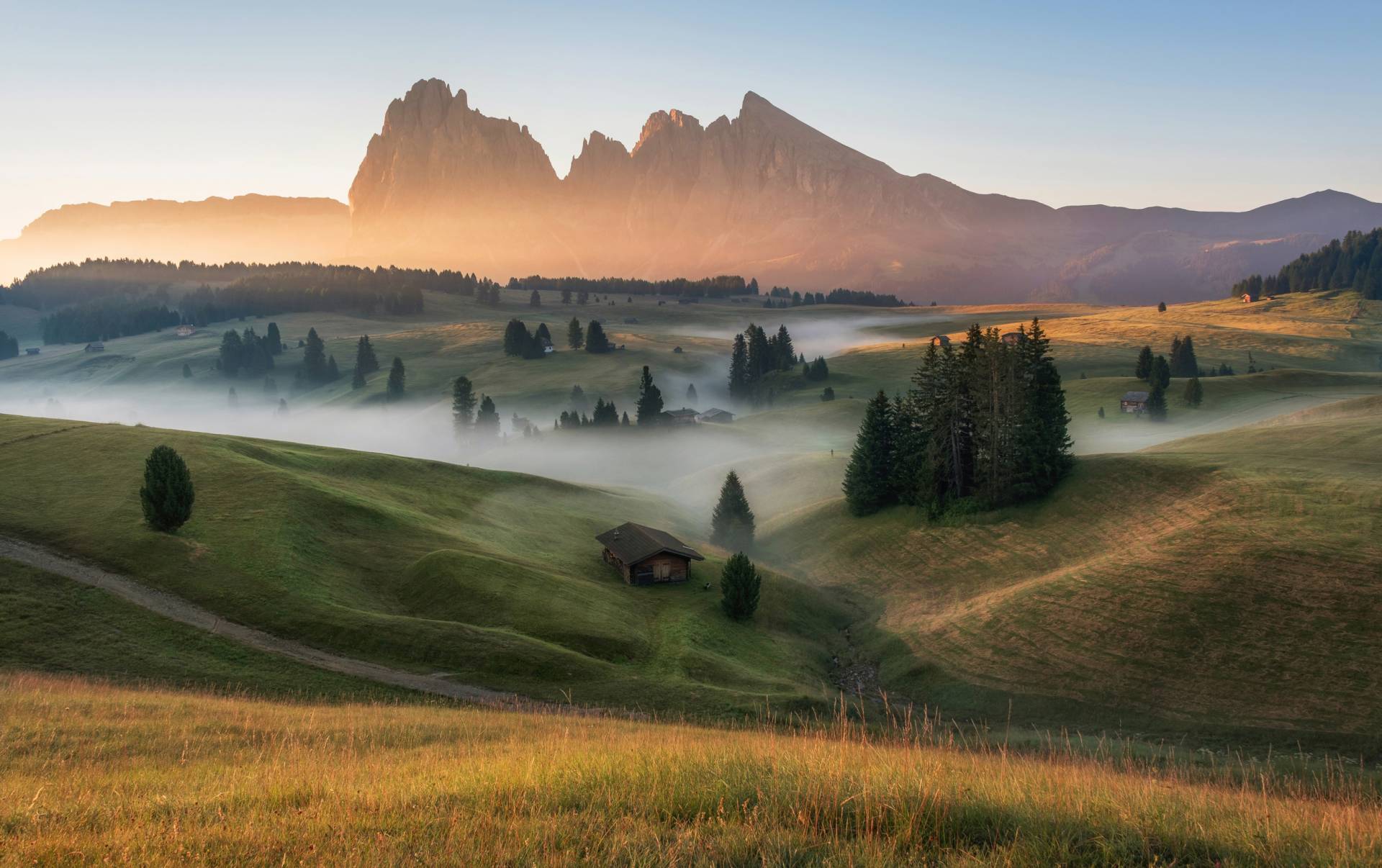 Papermoon Fototapete »Photo-Art ALES KRIVEC, ALPE DI SEISI« von Papermoon