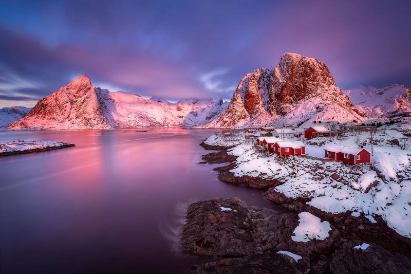 Papermoon Fototapete »Photo-Art DAVID MARTIN CASTAN, NORWEGEN FJORD« von Papermoon