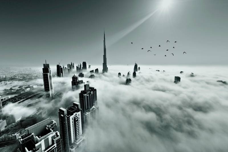 Papermoon Fototapete »Photo-Art NAUFAL, NAUFAL, BURJ KHALIFA, DUBAI« von Papermoon