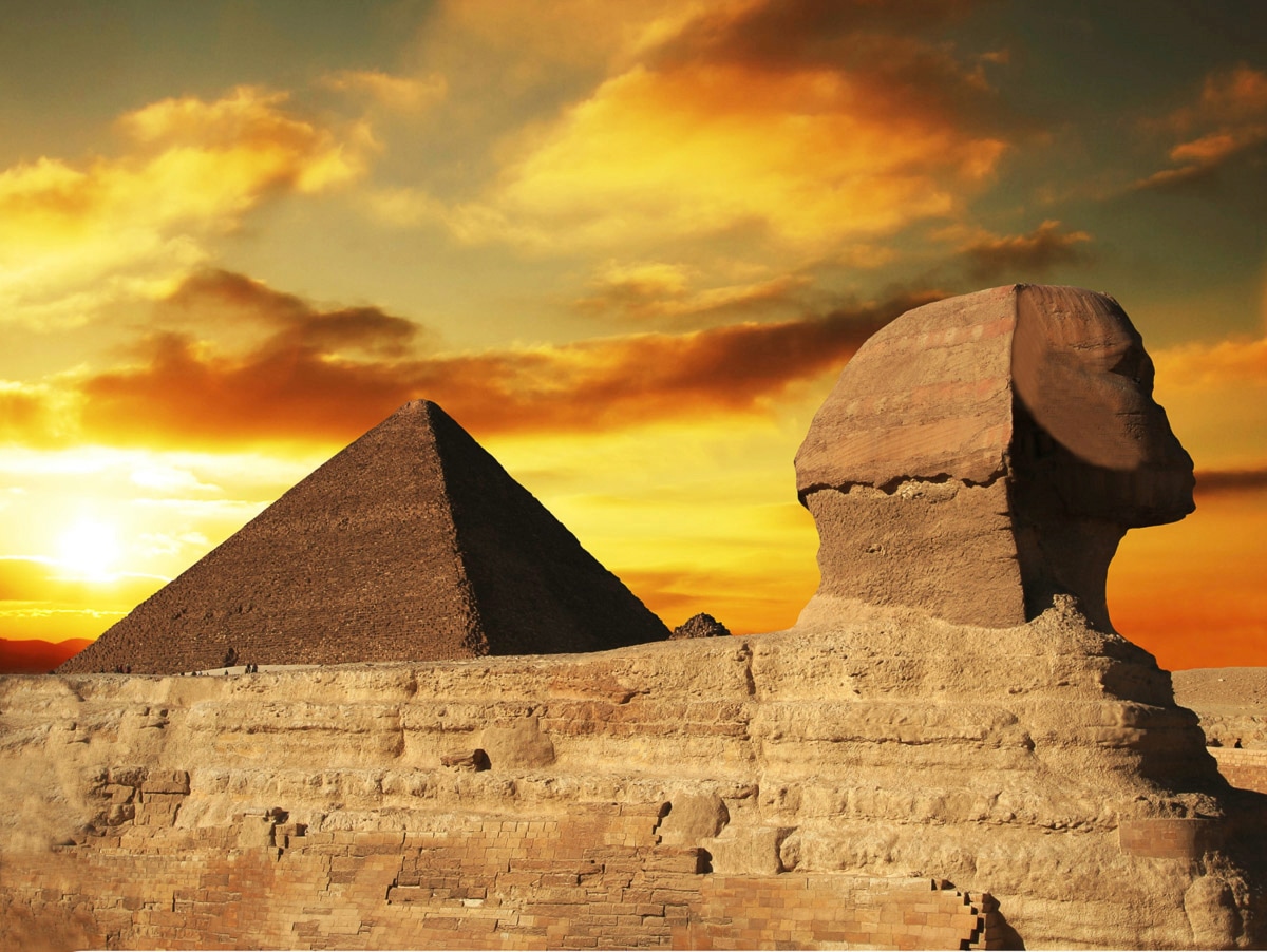 Papermoon Fototapete »Pyramidensphinx« von Papermoon