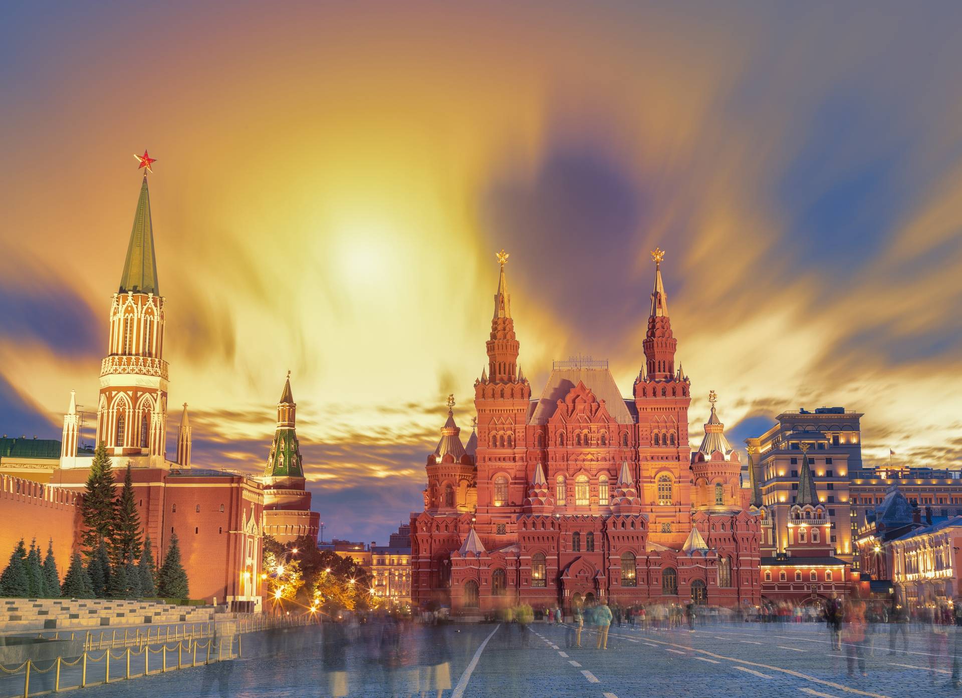 Papermoon Fototapete »Red Square Sunset Moscow« Papermoon Fototapete »Red Square Sunset Moscow« von Papermoon