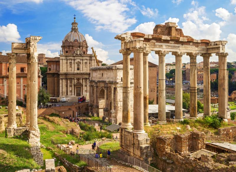 Papermoon Fototapete »Roman Forum Rome« von Papermoon