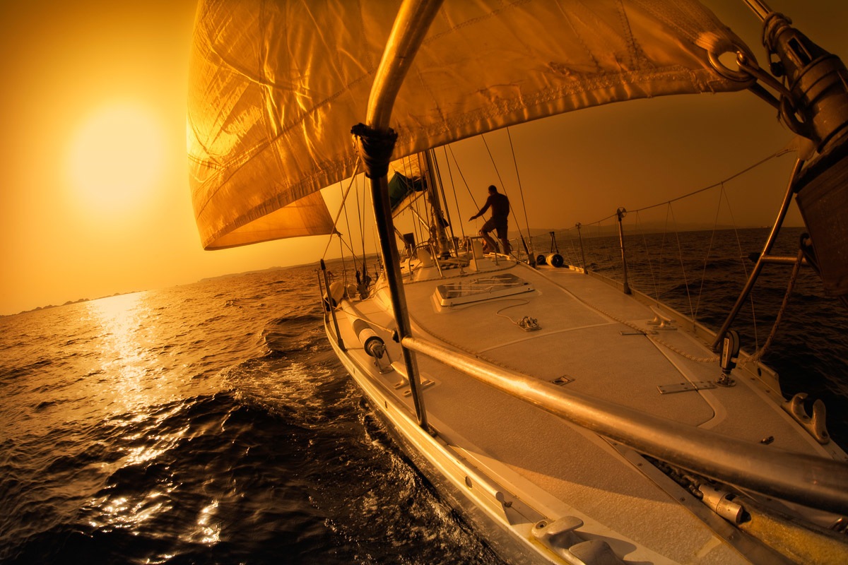 Papermoon Fototapete »Sonnenuntergang Segeln« Papermoon Fototapete »Sonnenuntergang Segeln« von Papermoon