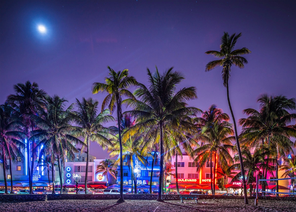 Papermoon Fototapete »South Beach Miami« von Papermoon