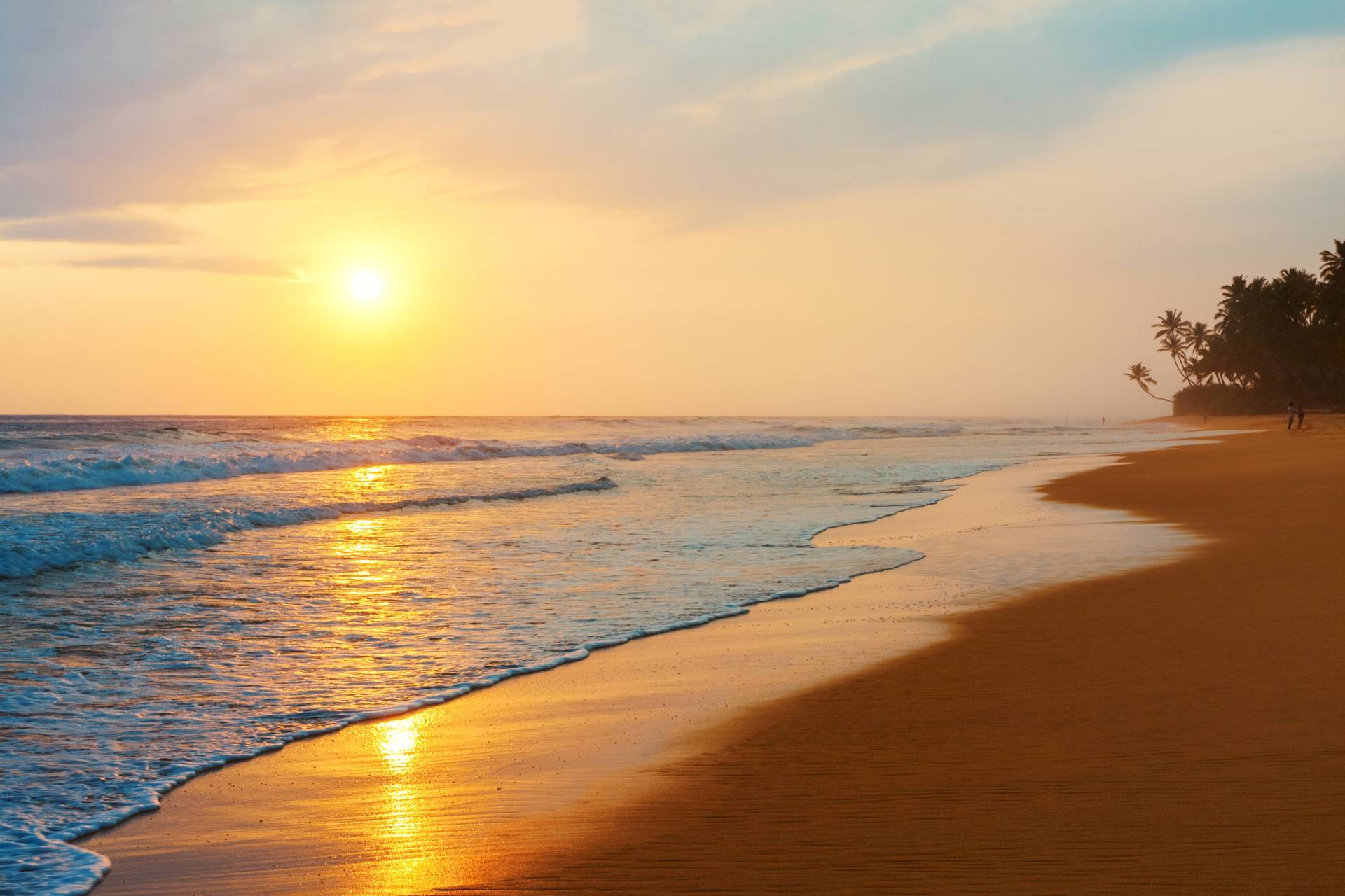 Papermoon Fototapete »Sri Lanka Beach Sunset« von Papermoon