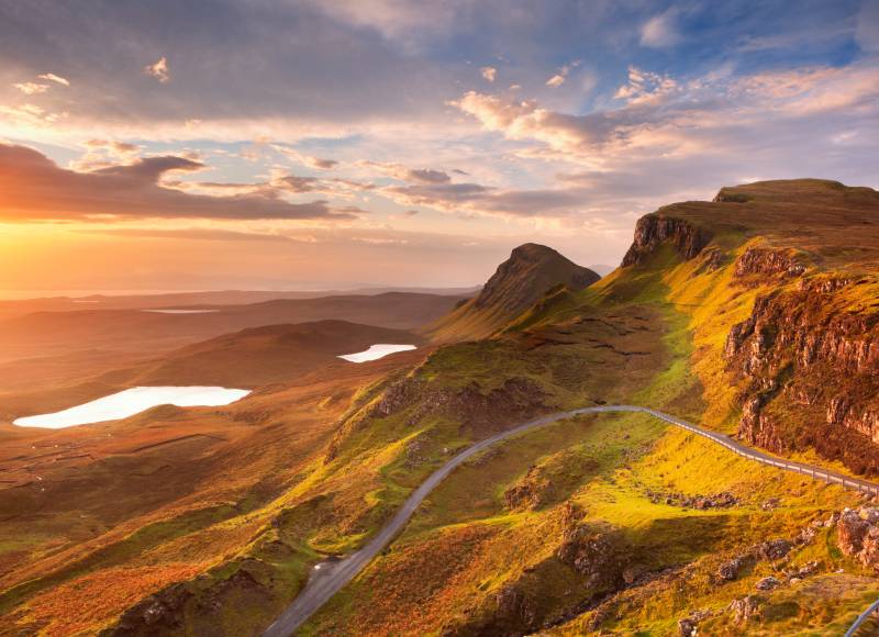 Papermoon Fototapete »Sunrise at Quiraing Isle« von Papermoon